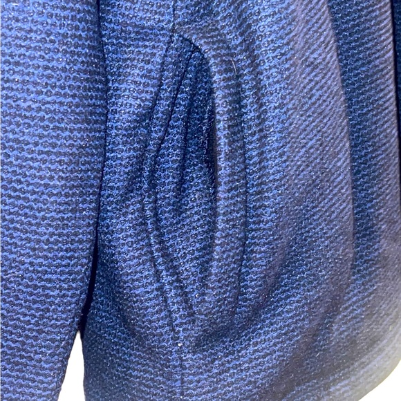 Orvis Sherpa Fleece Lined 1/4 Zip Pullover with Pockets Blue & White Size Large - Picture 6 of 12